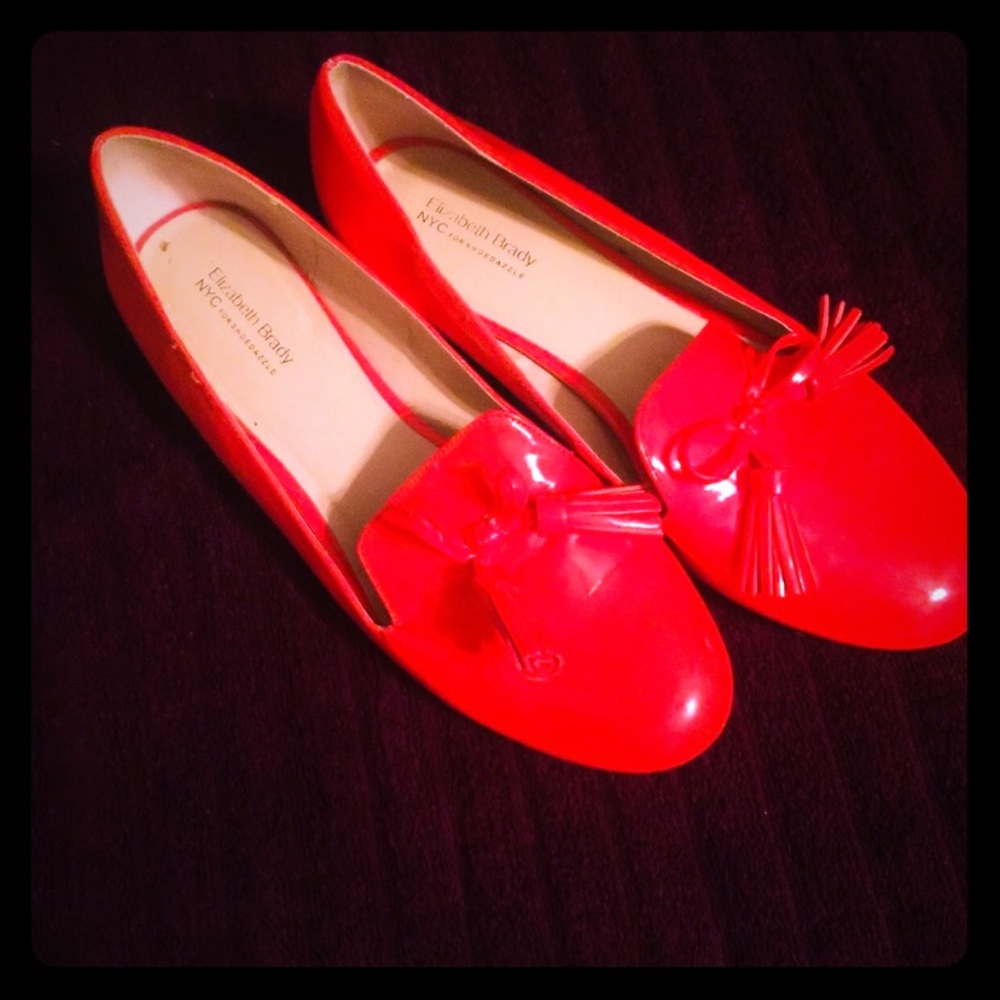 Red Patent Leather Loafers